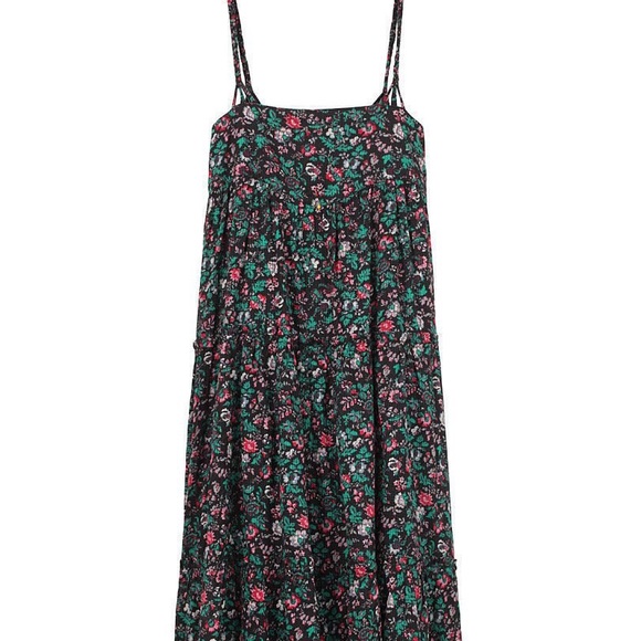 ISO APC Madras Floral Tiered Dress - Picture 3 of 3